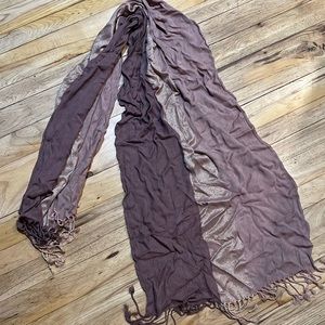 Scarf head wrap tichel purple plum gold